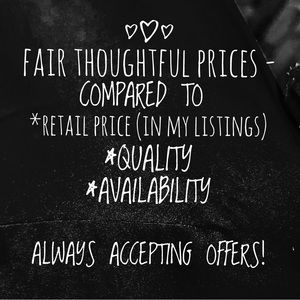 Make an offer! I have researched fair offers! But willing to negotiate!